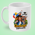 Geslaagd mok voor een meisje ‘Gefeliciteerd’