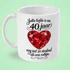 Mok 40 jaar huwelijk ‘Stralend als een robijn’