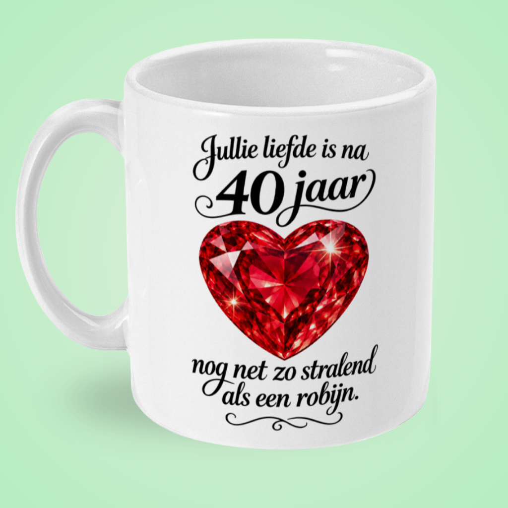 Mok 40 jaar huwelijk ‘Stralend als een robijn’