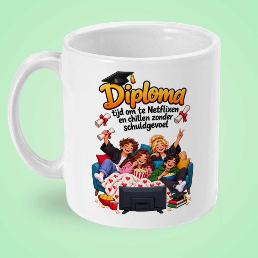 Diplomamok ‘Tijd om te Netflixen en chillen zonder schuldgevoel’