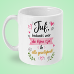 Juf, bedankt voor de fijne tijd en alle gezelligheid!