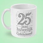 Mok ‘25 jaar huwelijk, gefeliciteerd’