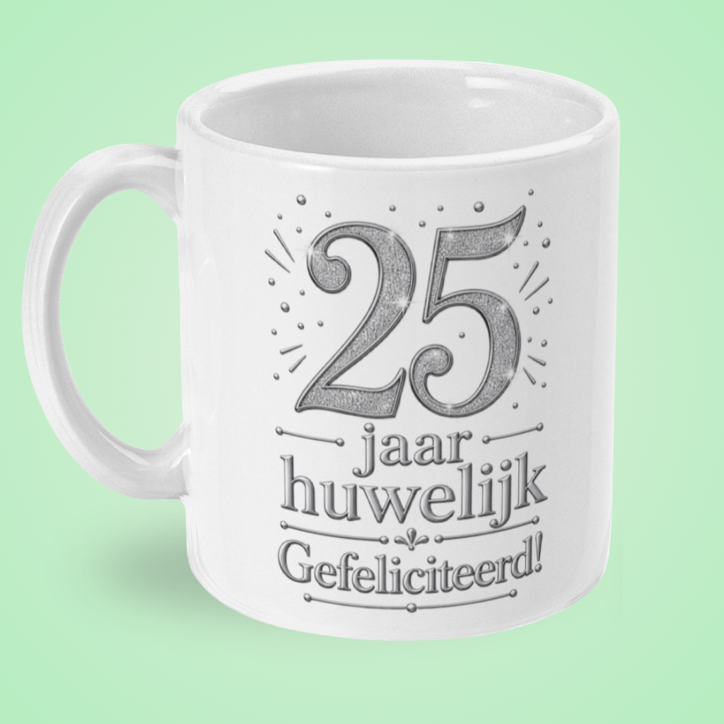 Mok ‘25 jaar huwelijk, gefeliciteerd’
