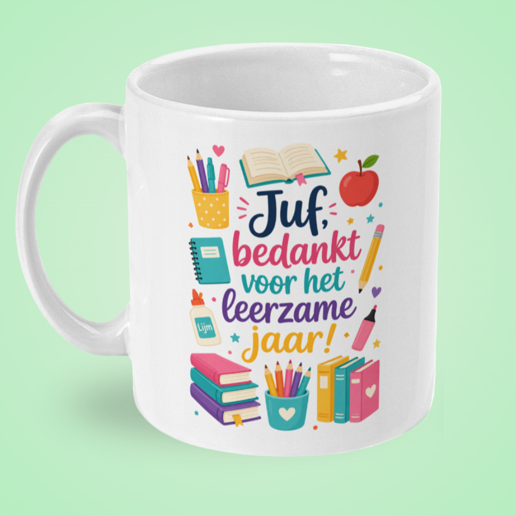 Juf, bedankt voor het leerzame jaar!