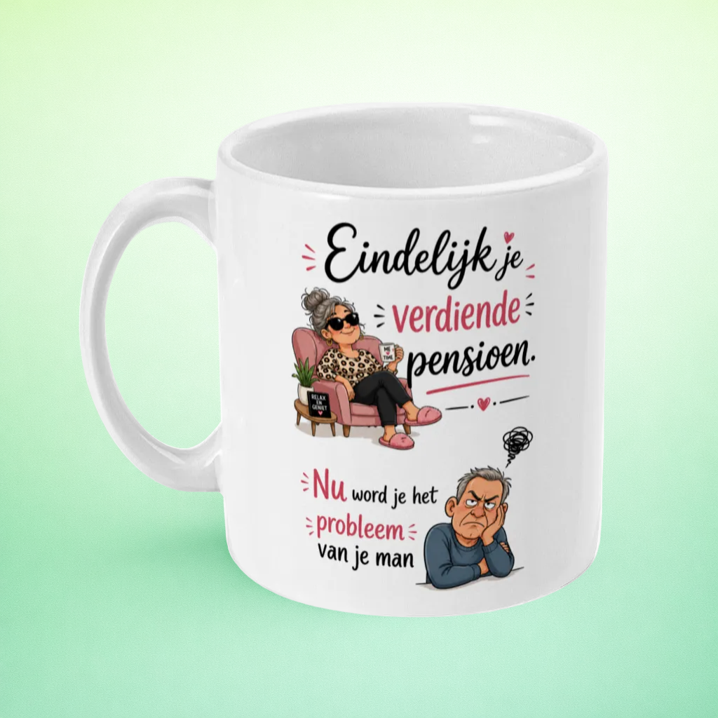 Pensioen mok voor vrouwen – Eindelijk je verdiende pensioen, nu word je het probleem van je man