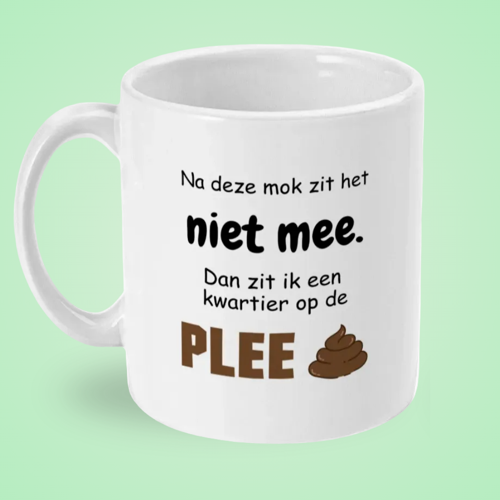 Mok “Na deze mok zit het niet mee…” – Grofgebekte Kantoorhumor