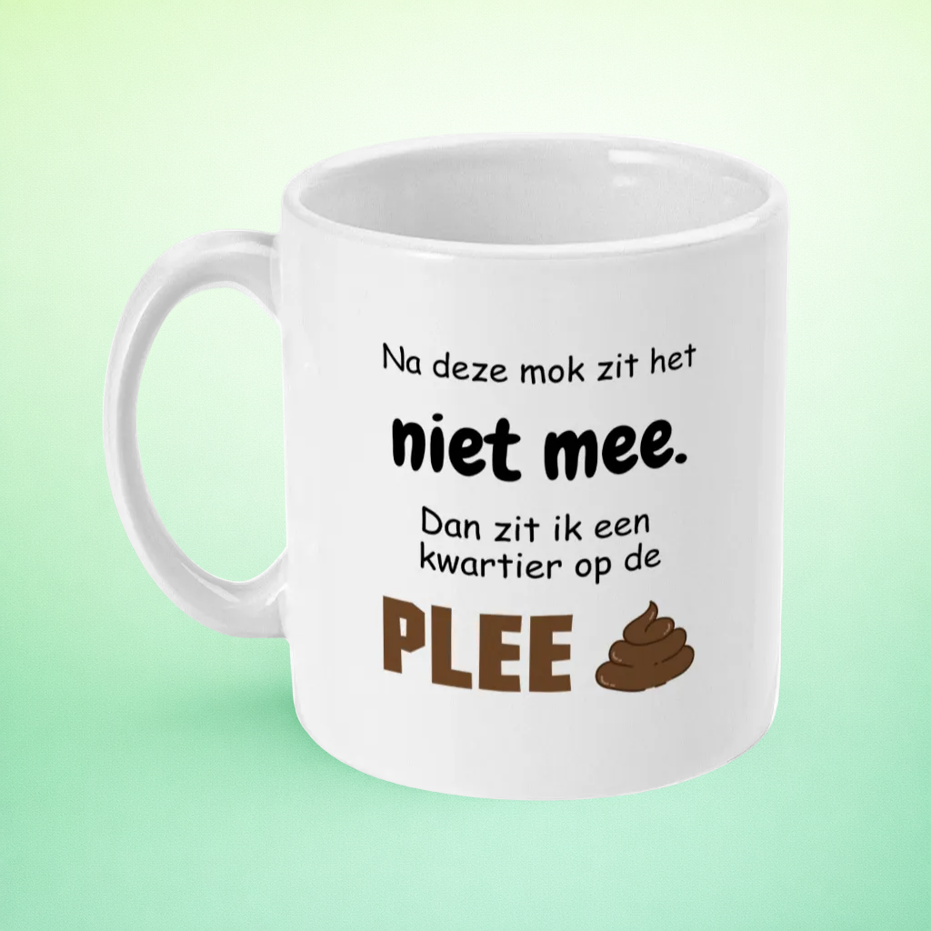 Mok “Na deze mok zit het niet mee…” – Grofgebekte Kantoorhumor