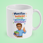 Mok ‘Meester, bedankt voor het geweldige schooljaar’