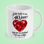 Mok 40 jaar huwelijk ‘Stralend als een robijn’