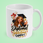 Diplomamok voor een meisje ‘Gefeliciteerd topper!’