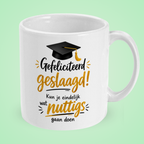 Mok ‘Gefeliciteerd geslaagd! Kun je eindelijk wat nuttigs gaan doen’