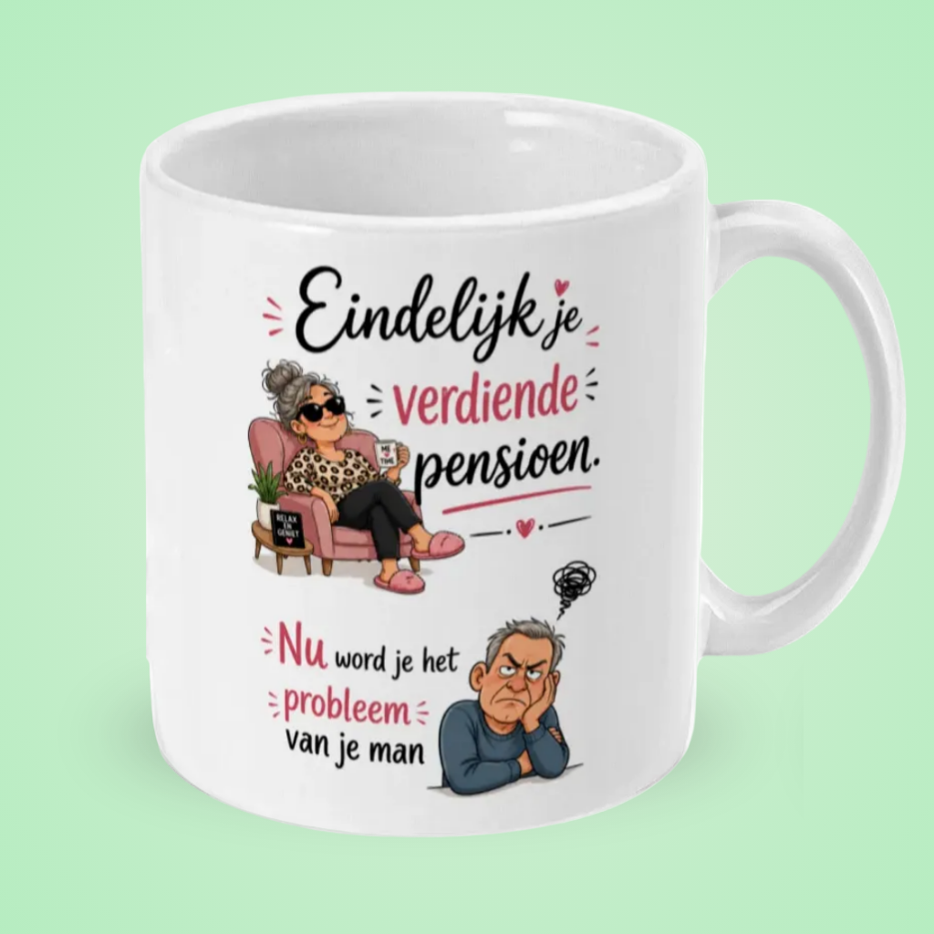 Pensioen mok voor vrouwen – Eindelijk je verdiende pensioen, nu word je het probleem van je man
