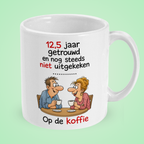 Mok 12,5 jaar getrouwd ‘Nog steeds niet uitgekeken op koffie’