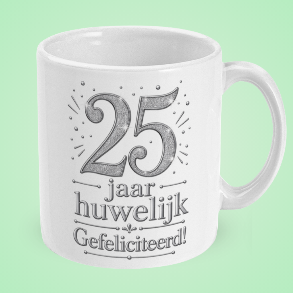 Mok ‘25 jaar huwelijk, gefeliciteerd’