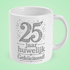 Mok ‘25 jaar huwelijk, gefeliciteerd’