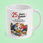 Grappige mok 25 jaar samen ‘De vonk is er nog’