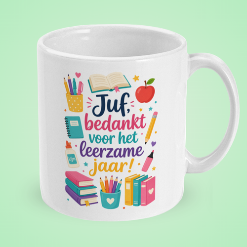Juf, bedankt voor het leerzame jaar!