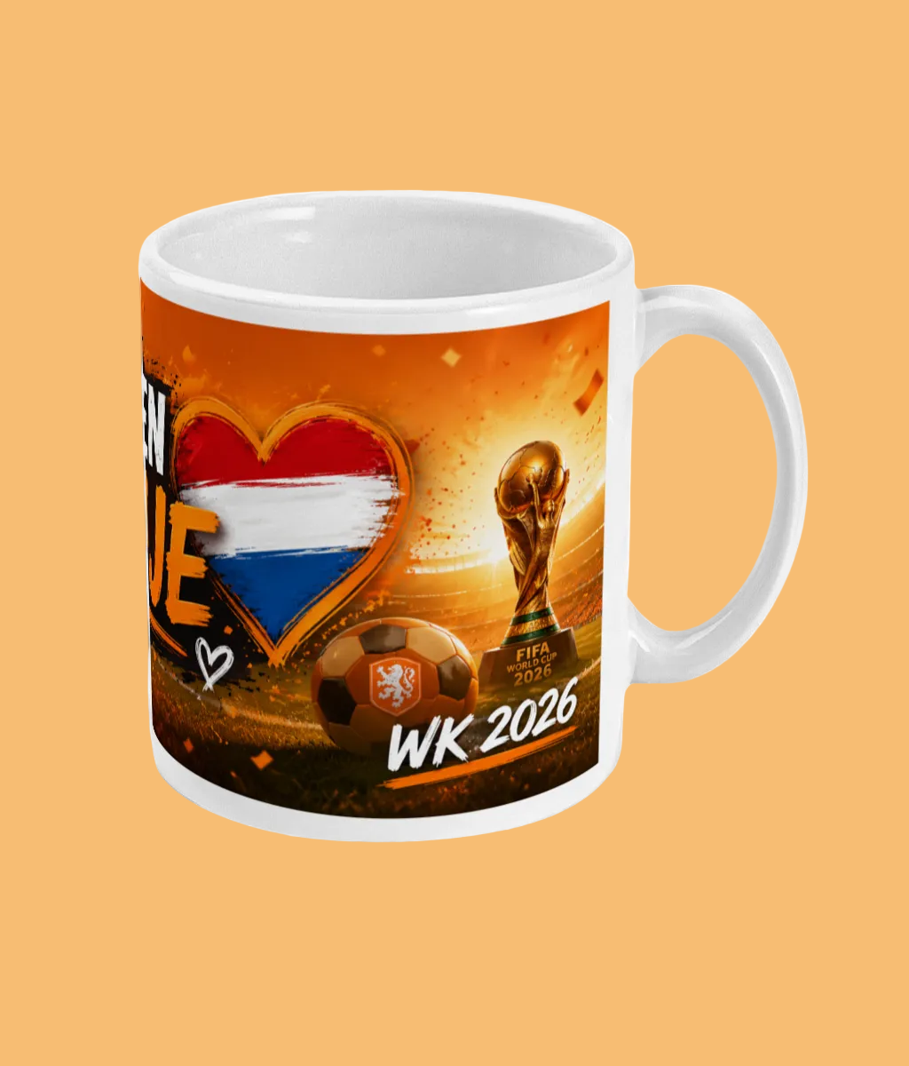 WK Mok “Wij Houden van Oranje” – Oranje Supporter Mok