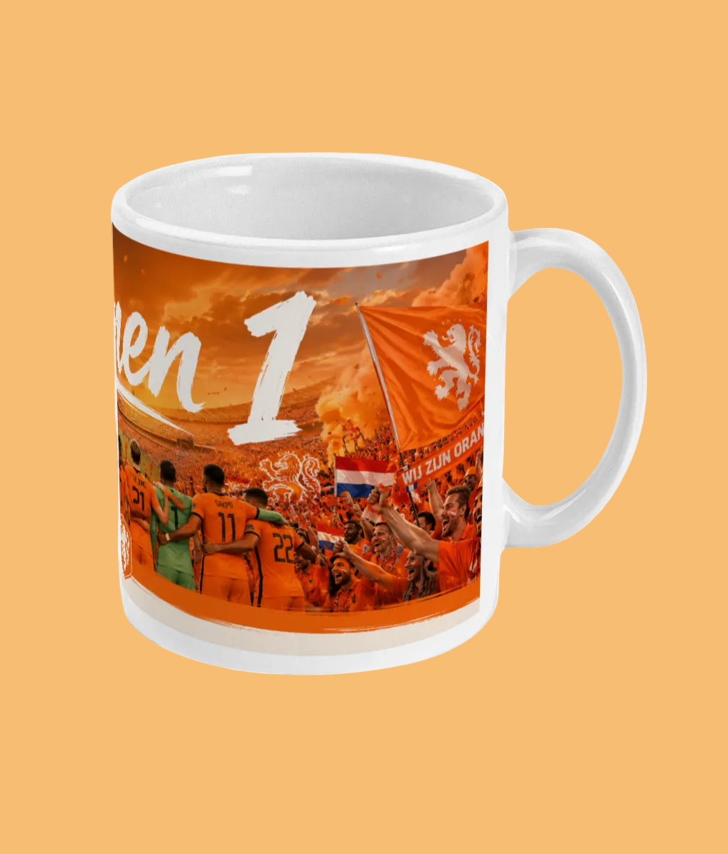 WK Mok “Samen 1” – Oranje Supporter Mok